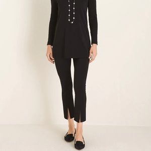 So Slimming Front-Slit Slim Ankle Pants